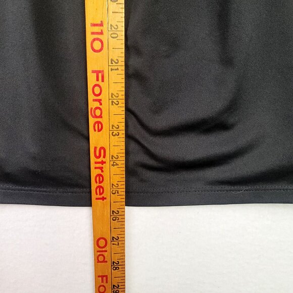 Notations Womens XL Black Pleated Scoop Neck Short Sleeve Top - Picture 8 of 8